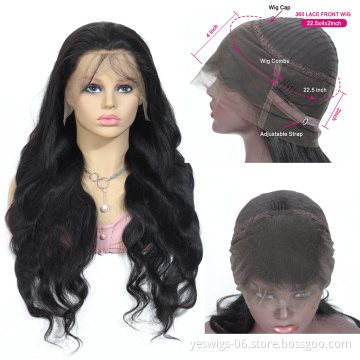 Cheap Raw Indian Hair Body Wave Swiss Lace Wig Bleached Knots,360 Lace Frontal Wig For Black Women,360 Human Hair Lace Front Wig